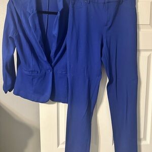 Elegant Blue Women's Pantsuit
